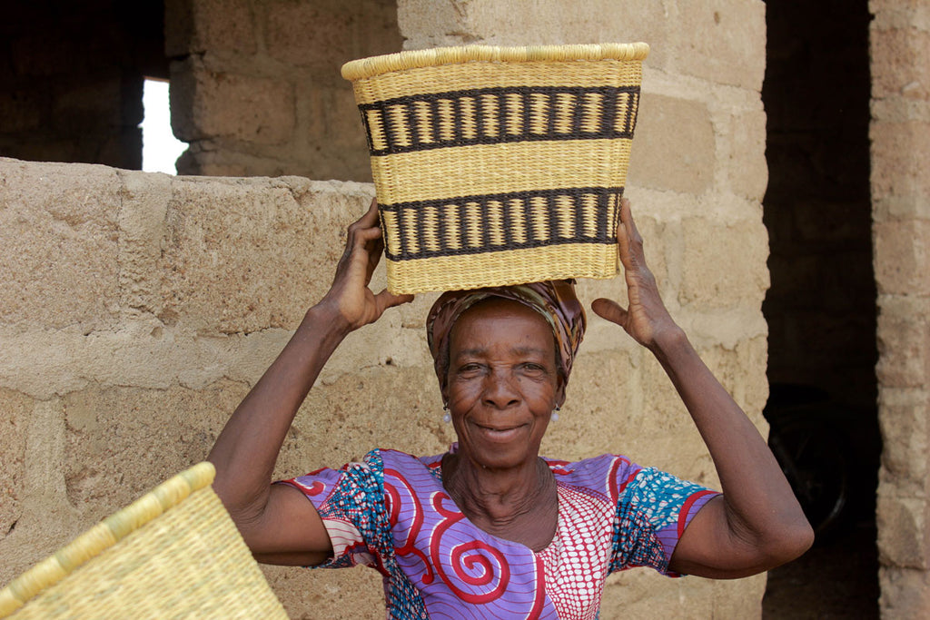 The Basket Room Ghanaian Bike Basket Weavers