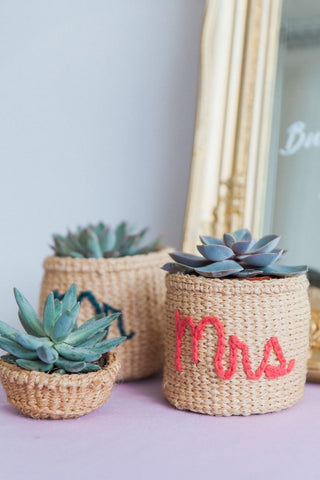 Embroidered Baskets