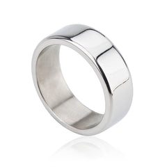 Titanium  Sterling Silver Gent's Ring