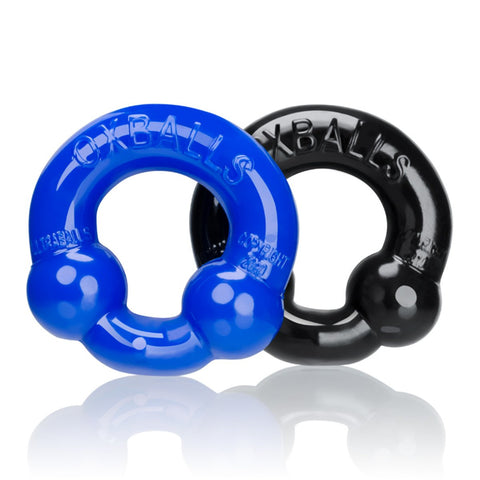 Oxballs Ultraballs 2-pack Cock Ring Black Police Blue