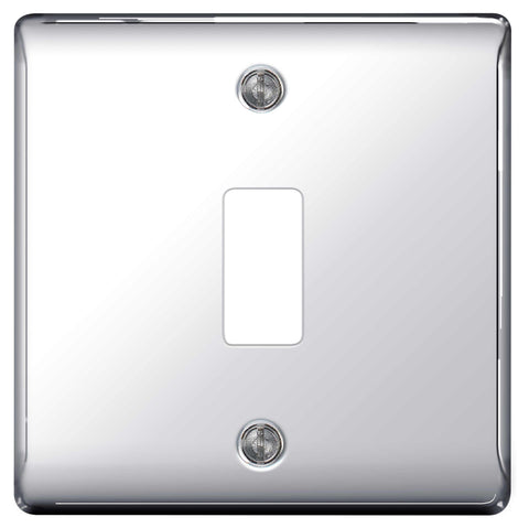 BG Nexus GNPC1 Grid Chrome 1 Gang Front Plate