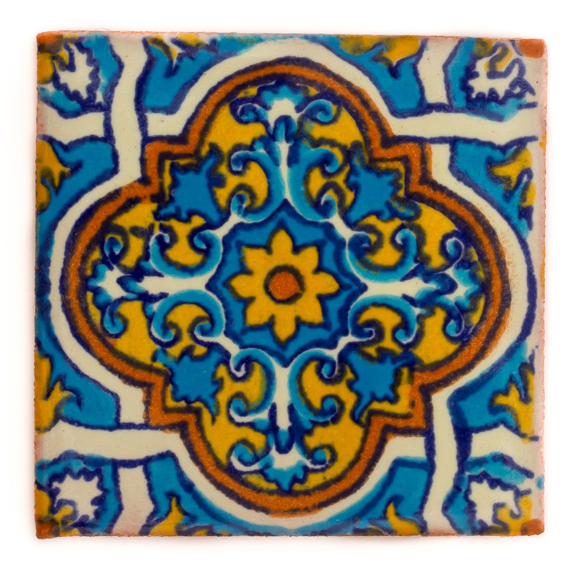 Fairly Traded Hand Painted Ceramic Mexican Tile by Tumia LAC 