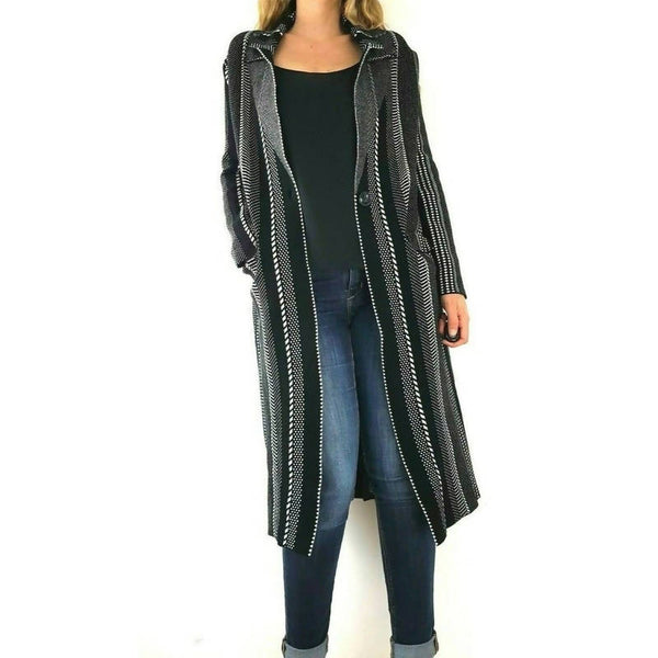 Zara Knit Cardigan Coatigan Oversized 