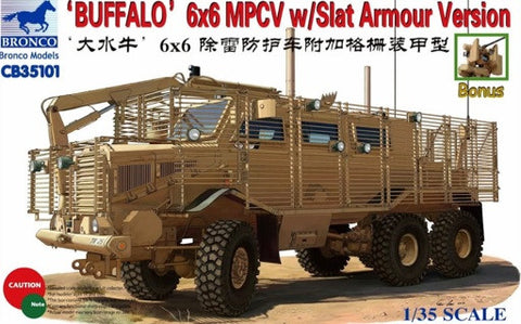 Bred rækkevidde grus Seminary Bronco 1/35 Buffalo 6x6 MPCV with Slat Armor | 35101 – HQ Hobbies Online