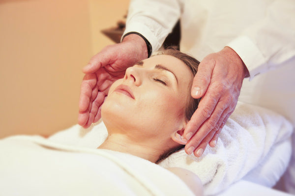 woman meditating and relaxed