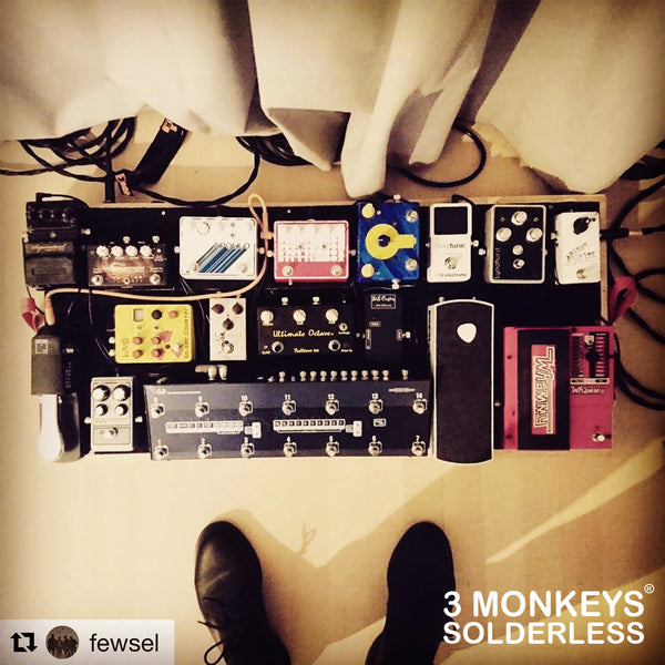 3 Monkeys Solderless Pedalboard