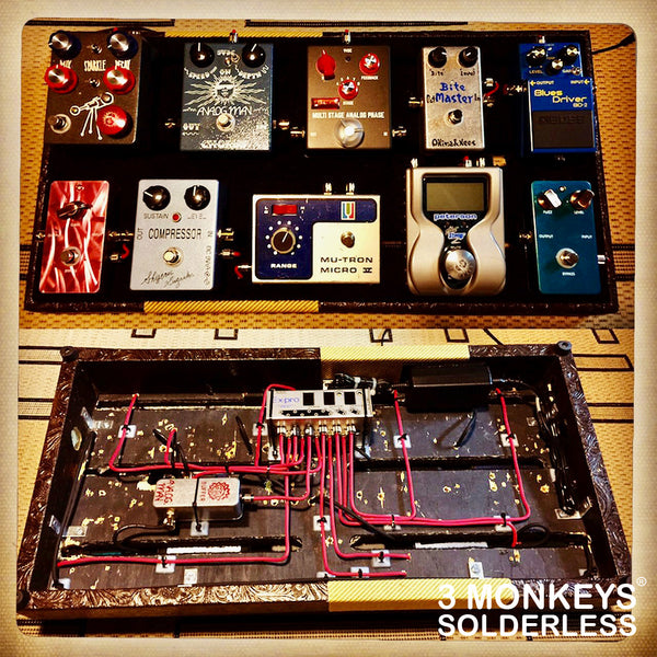 3 Monkeys Solderless Pedalboard