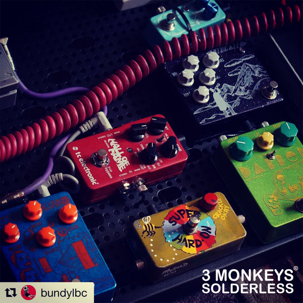 3 Monkeys Solderless Pedalboard