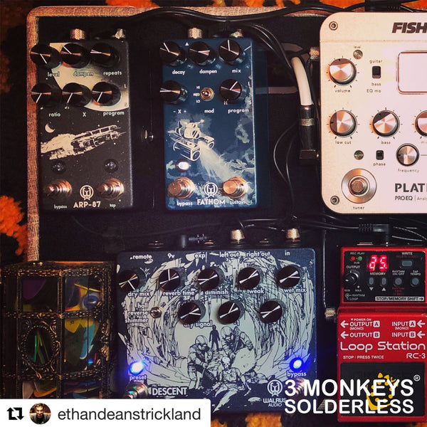 3 Monkeys Solderless Pedalboard