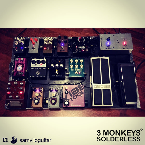 3 Monkeys Solderless Pedalboard