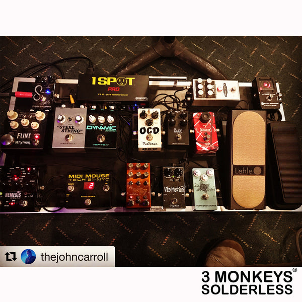 3 Monkeys Solderless Pedalboard