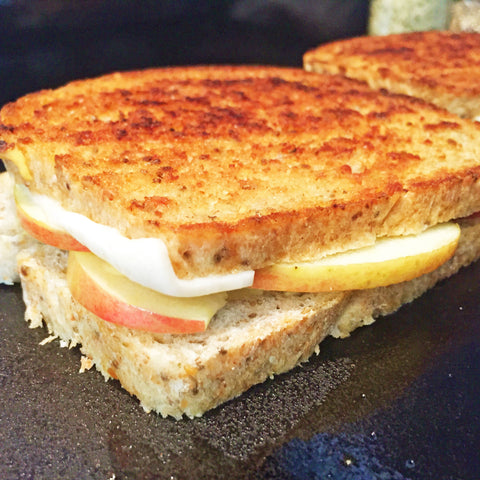 Grilled Apple Dijon Mild Cheddar Goat Cheese 