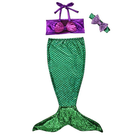 Mermaid Tail Swimsuit Set (L44-2)