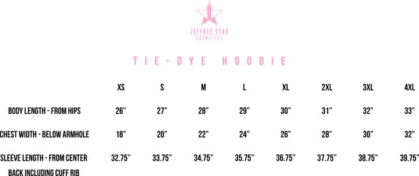 Tie-Dye Onyx Ice Hoodie – Jeffree Star Cosmetics