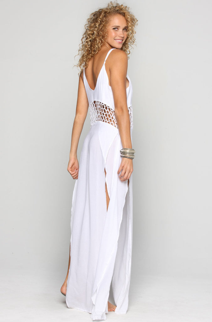 Indah Ulima Maxi Dress In White Ishine365 Ishine365 Buy Designer Swimwear And Bikinis