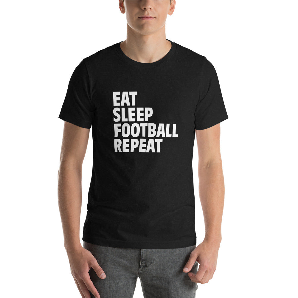 eat sleep football t shirt