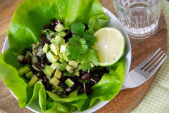 Black Bean and Avocado Lettuce Cups