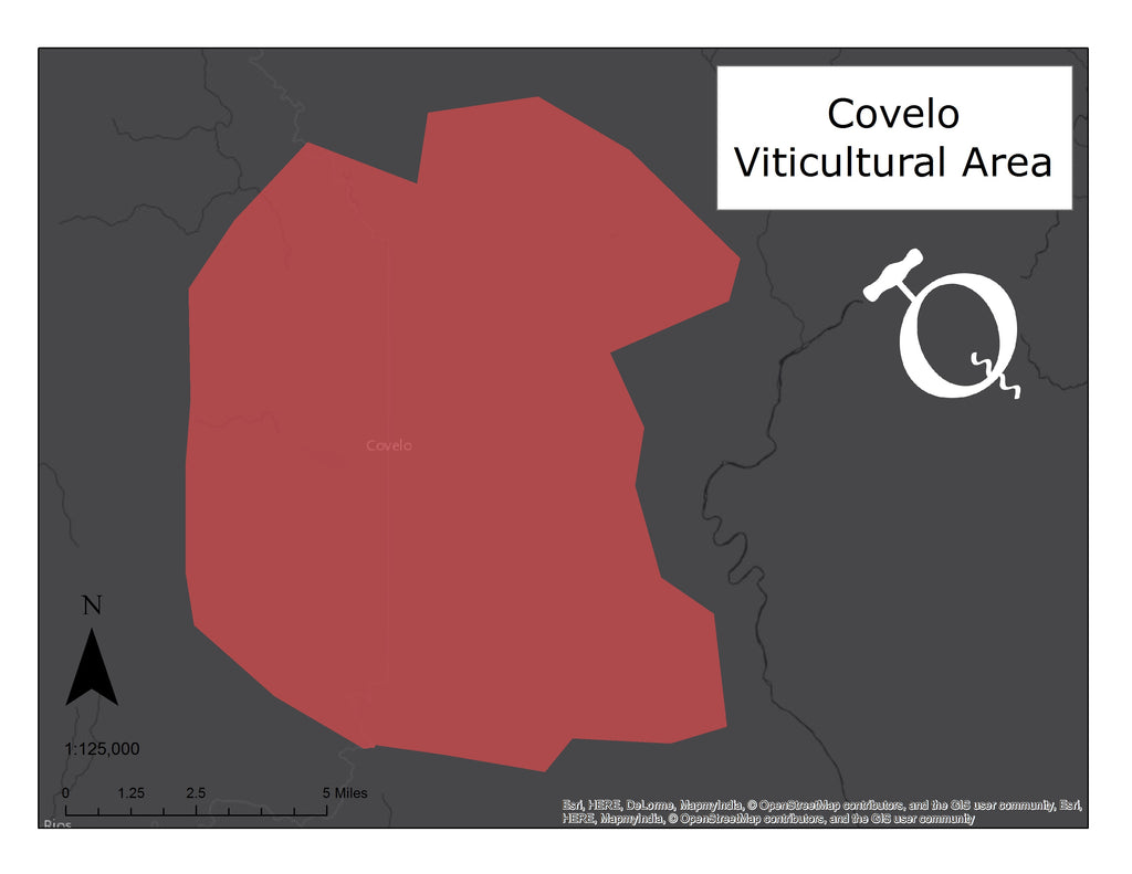 Map of Covelo AVA