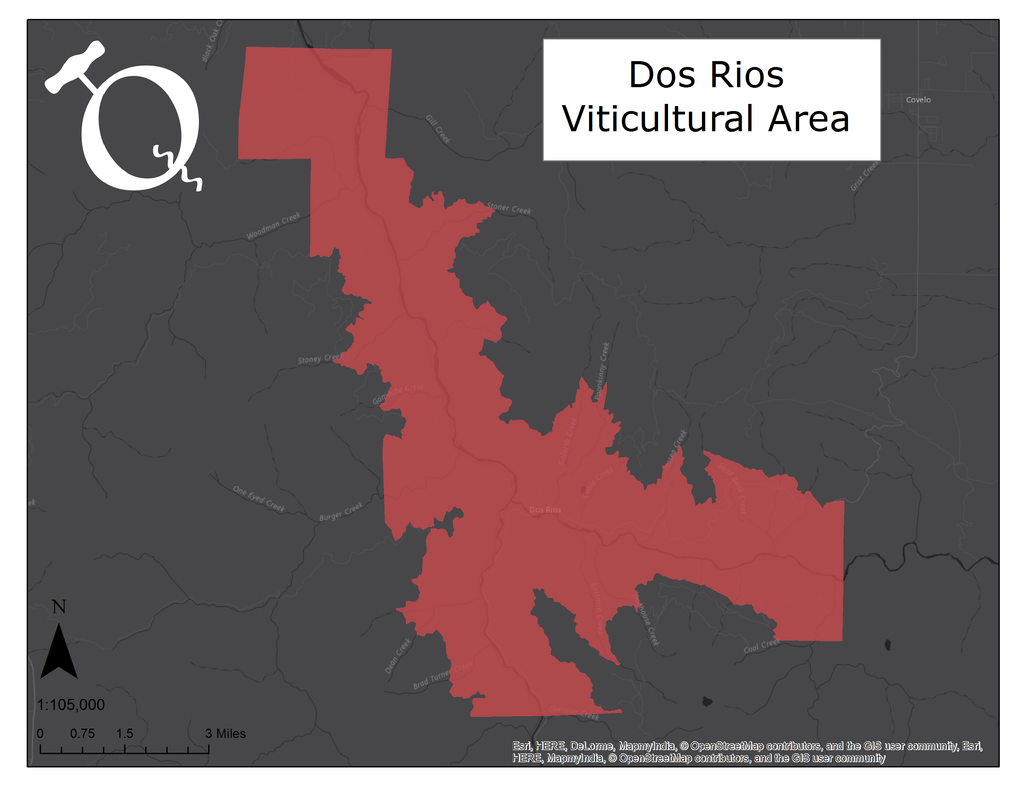 Map of the Dos Rios AVA