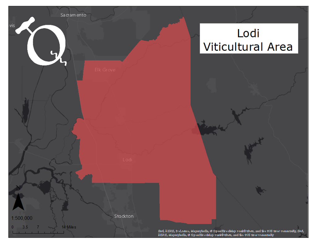 Image of the Lodi AVA map