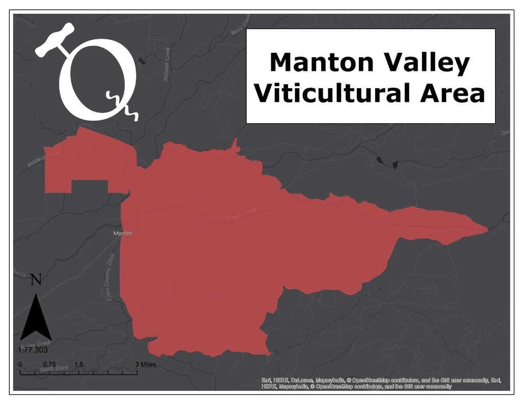 Manton Valley AVA map