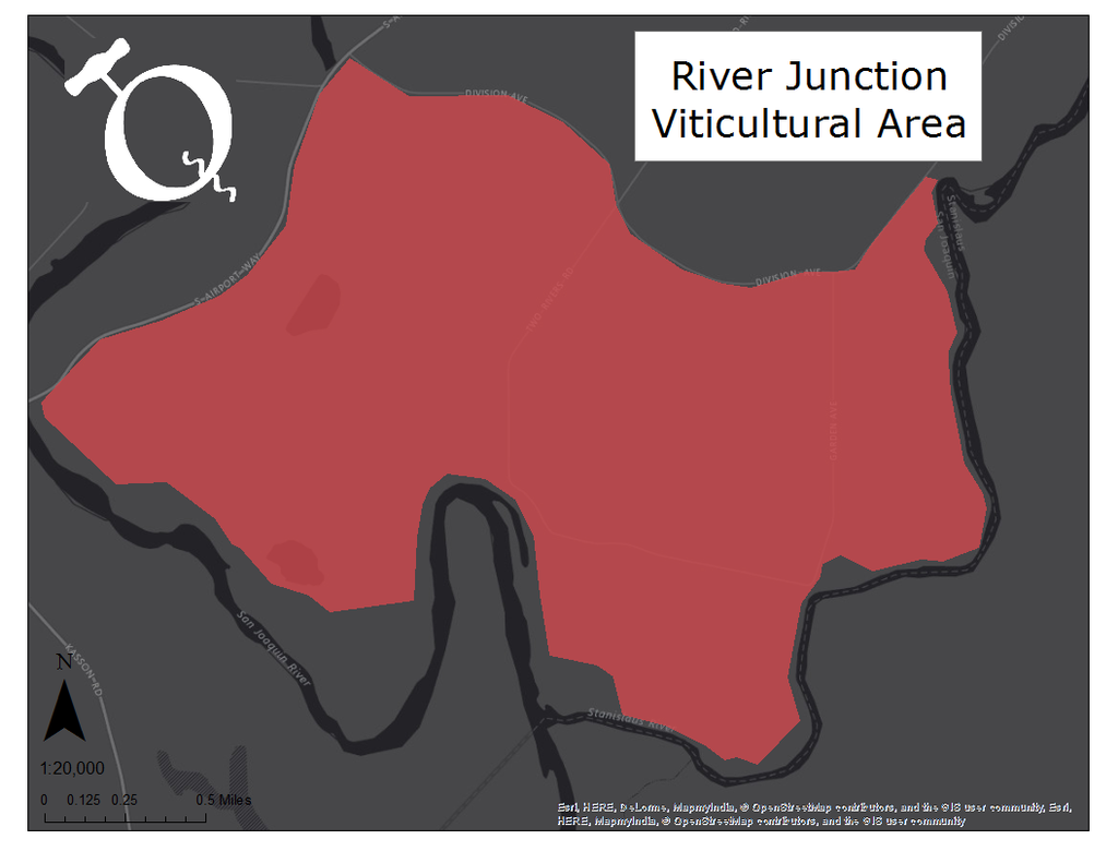 Map of the River Junction viticultural area