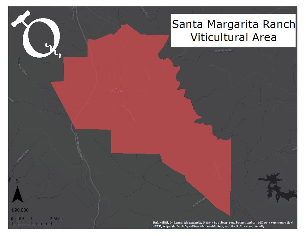 Map of the Santa Margarita Ranch AVA of Paso Robles