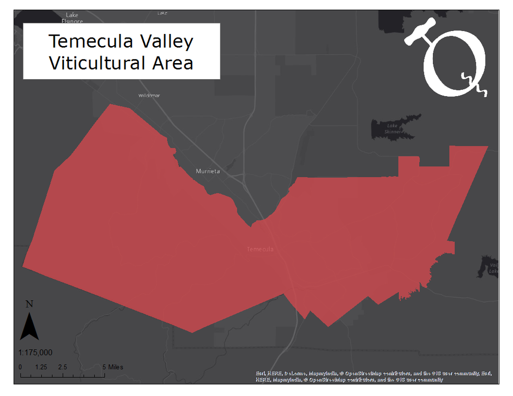 Map of the Temecula Valley AVA
