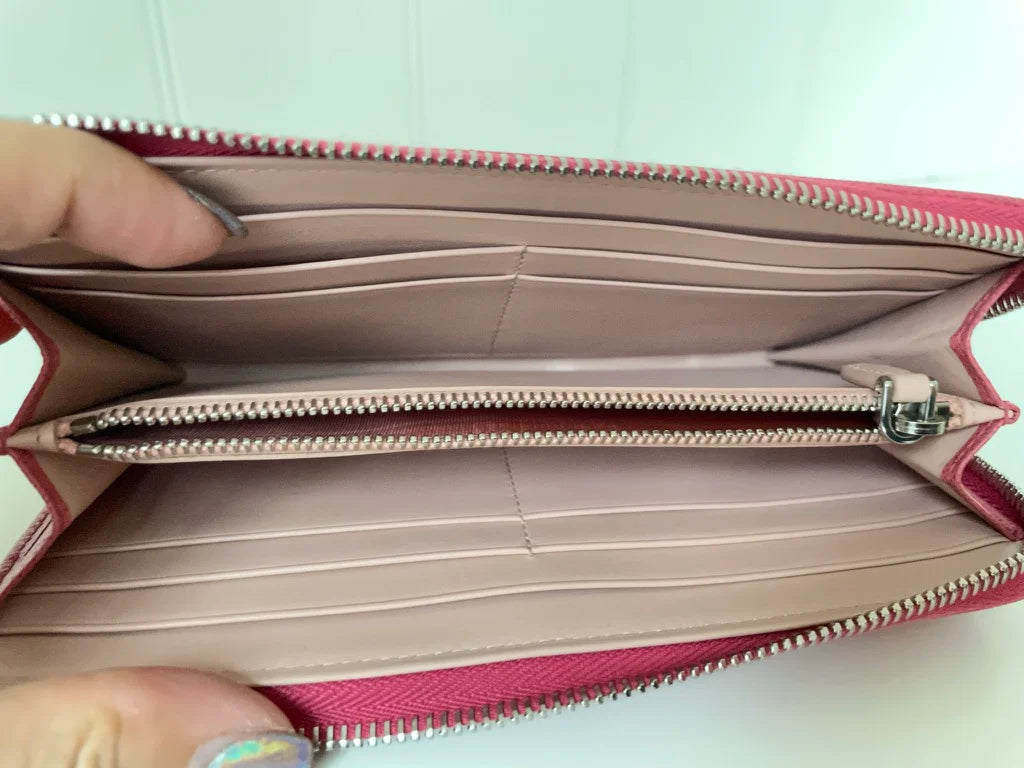 Prada Long Zip Saffiano Leather Wallet