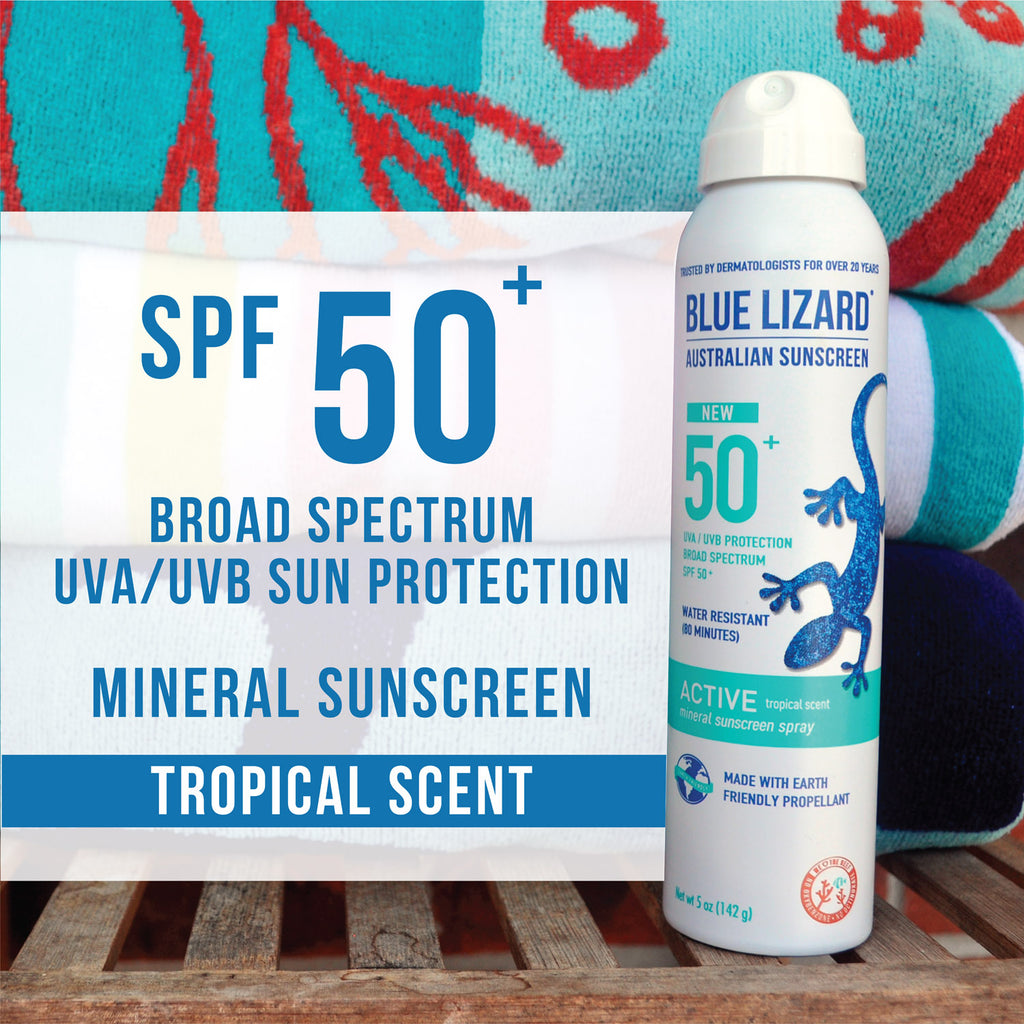 blue spray sunscreen