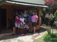 Farmer's family in the fair-trade Fundopo Co-operative, Dominican Repulblic