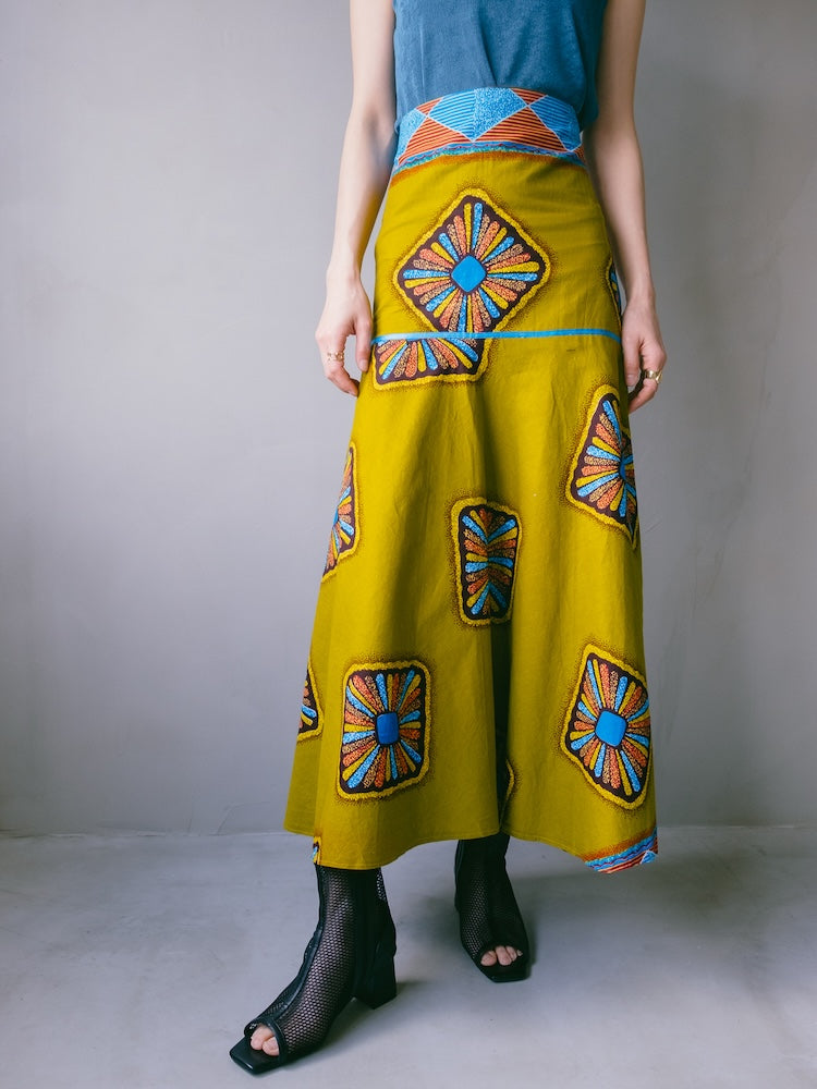 Batik Compact Flare Skirt