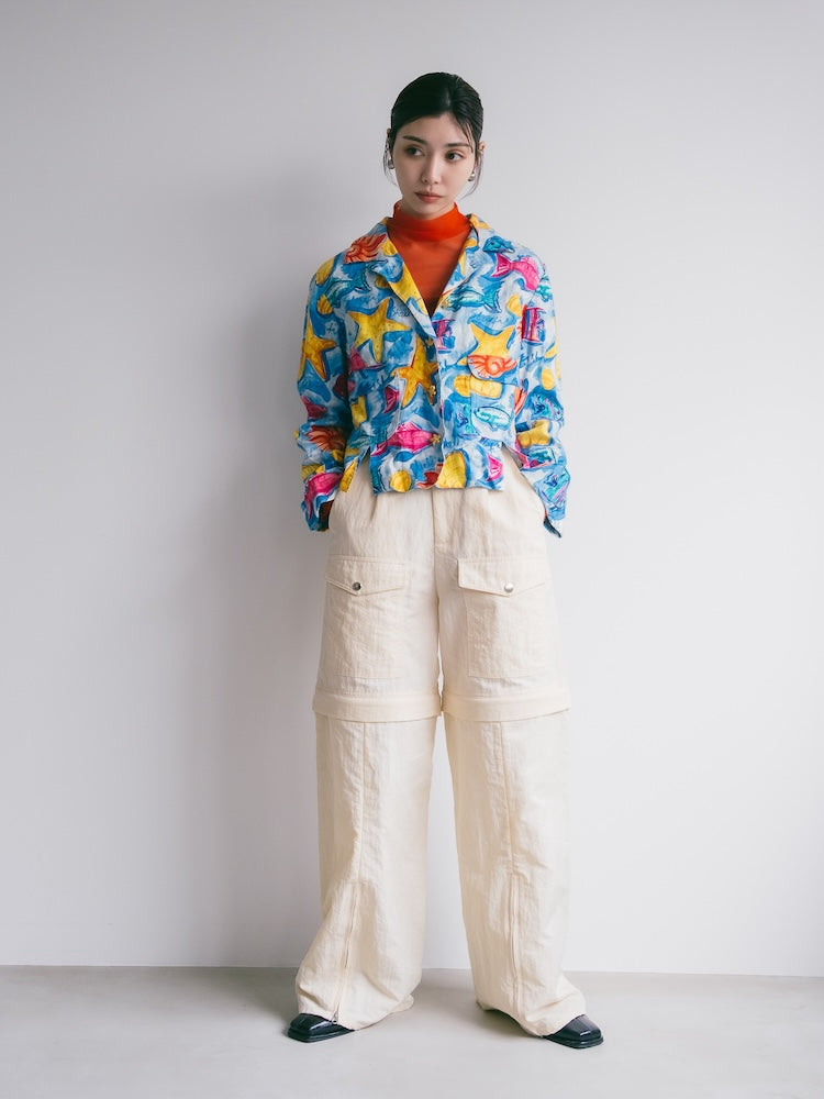 Sea Painting Linen Jacket