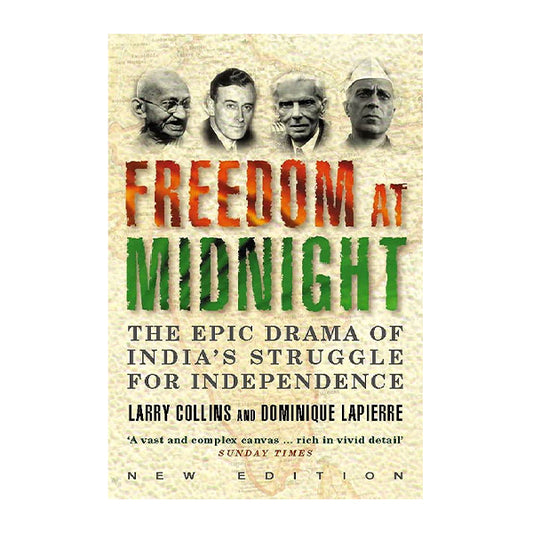 Book cover for Freedom at Midnight by Larry Collins, Dominique Lapierre