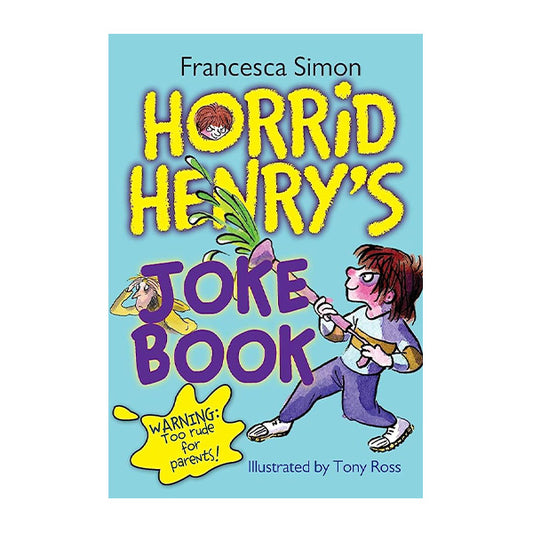 Book cover for HORRID HENRY-hilariously horid joke books by Francesca Simon