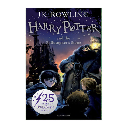 Book cover for Harry Potter and the Philosopher's Stone by J.K. Rowling