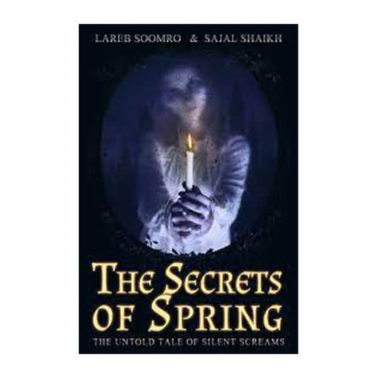 Book cover for The secret of springs by Lareb Soomro