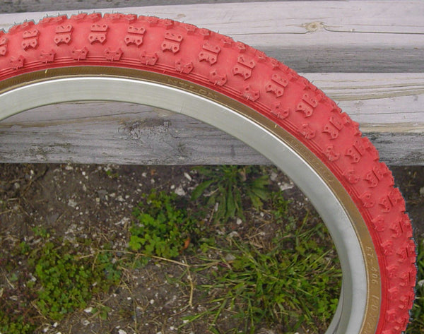 red bmx tires