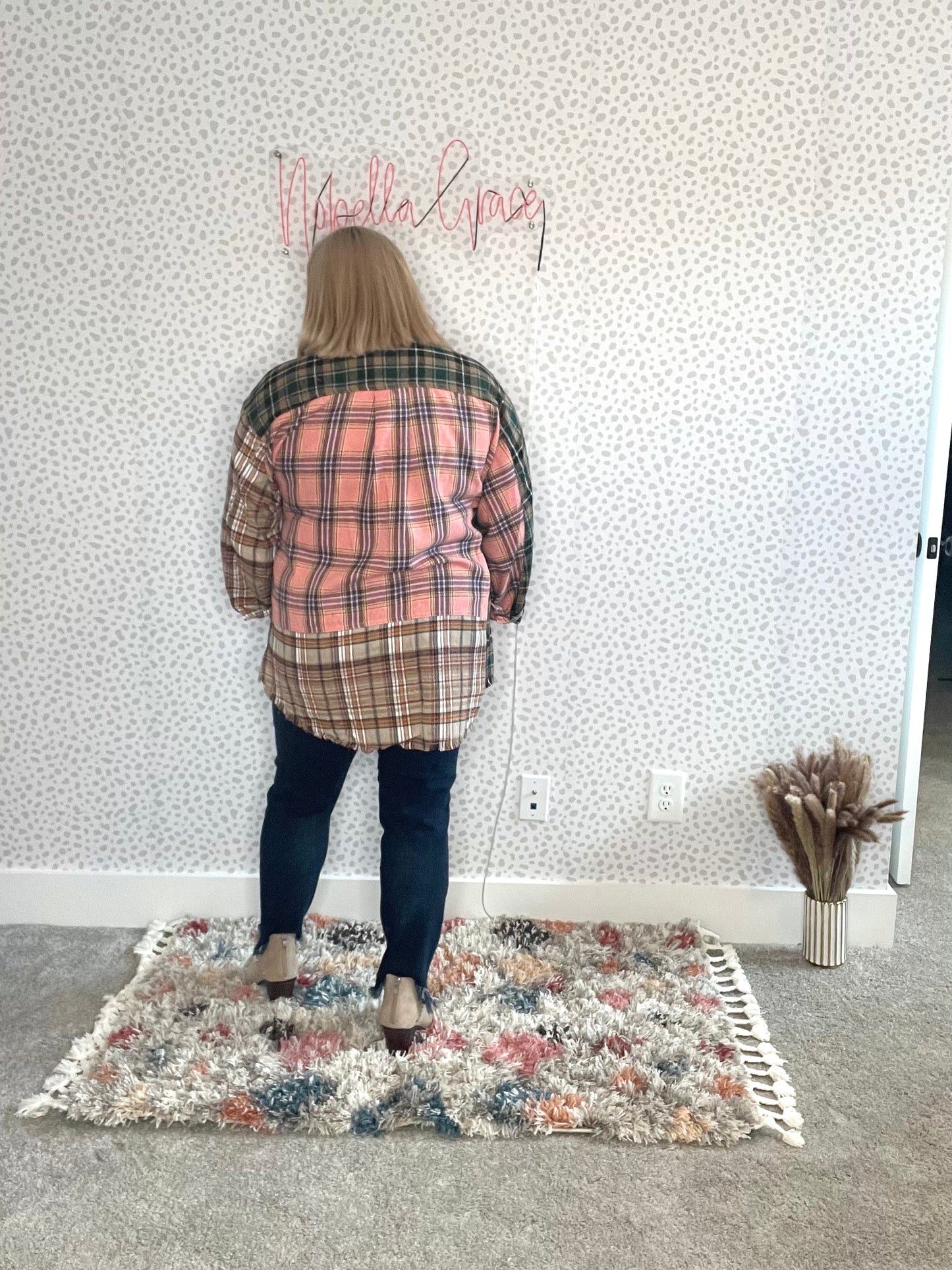 Split Personality Plaid Top