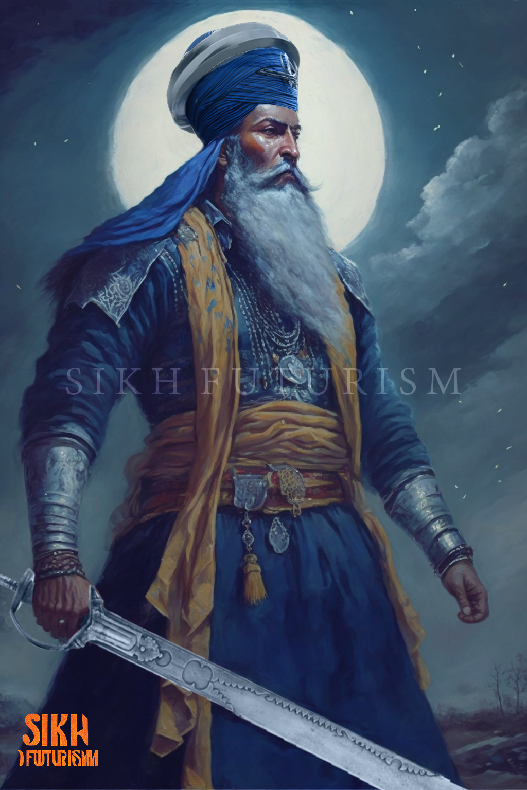 Digital Download - Baba Deep Singh Ji – Sikh Futurism
