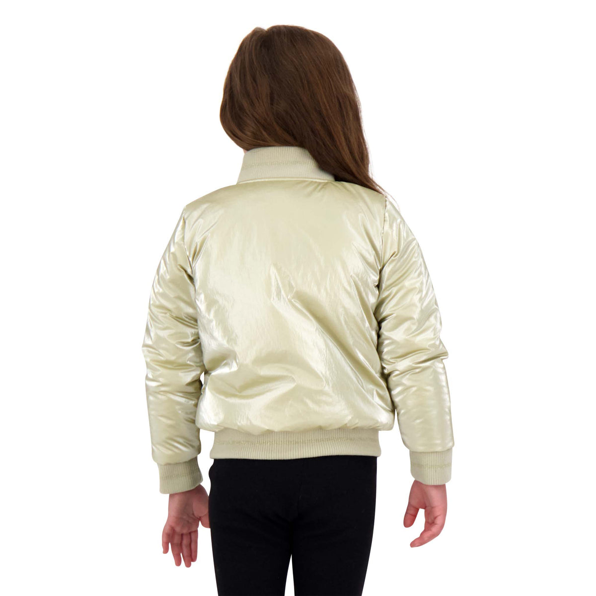 New Women Girls Long Sleeve Front Zip Up Bomber jacket Classic Outwear Size8-16 