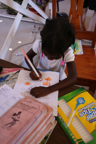 Coloring Pictures in Haiti