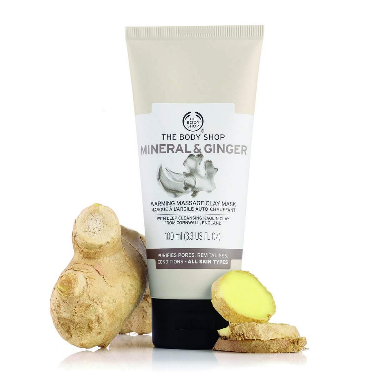 The Body Shop Mineral & Ginger Massage Clay Mask Total 100ml – Beauty