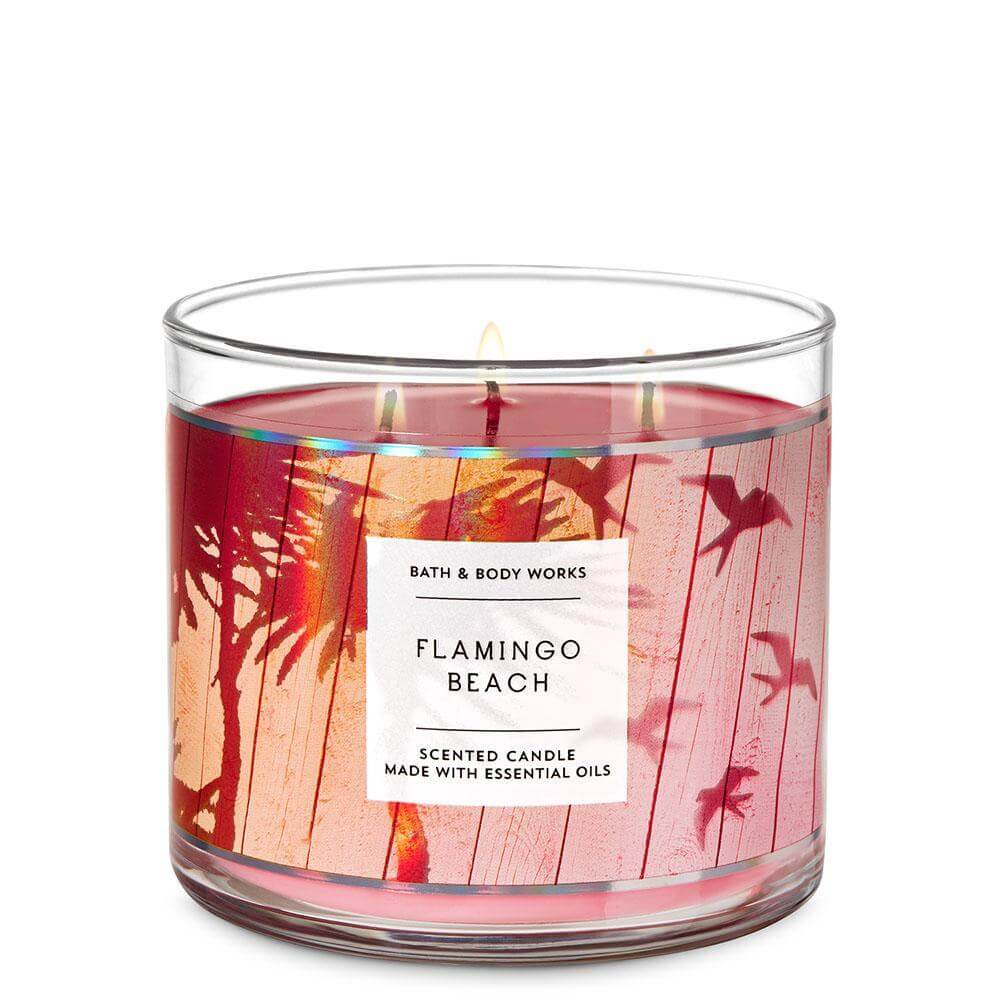 Flamingo candle holder bath and body works