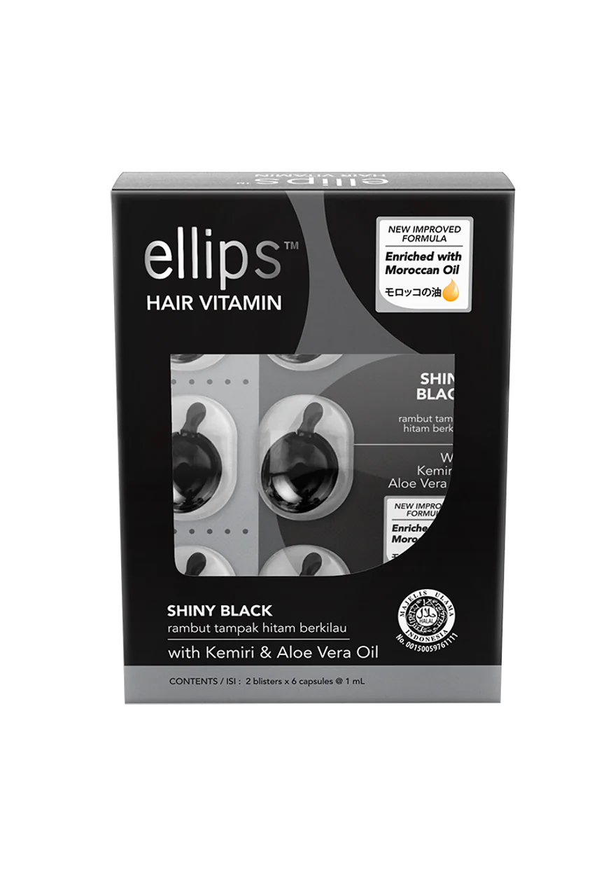 ELLIPS Hair Vitamin Treatment Serum For Black Shine Hairs 12 Capsules –  Beauty Pouch