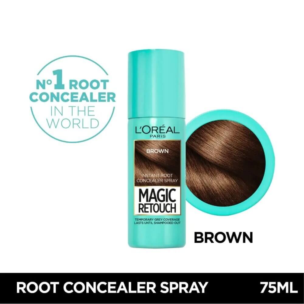 Loreal Magic Retouch Instant Hair Root Concealer Spray Brown 75 Ml – Beauty  Pouch