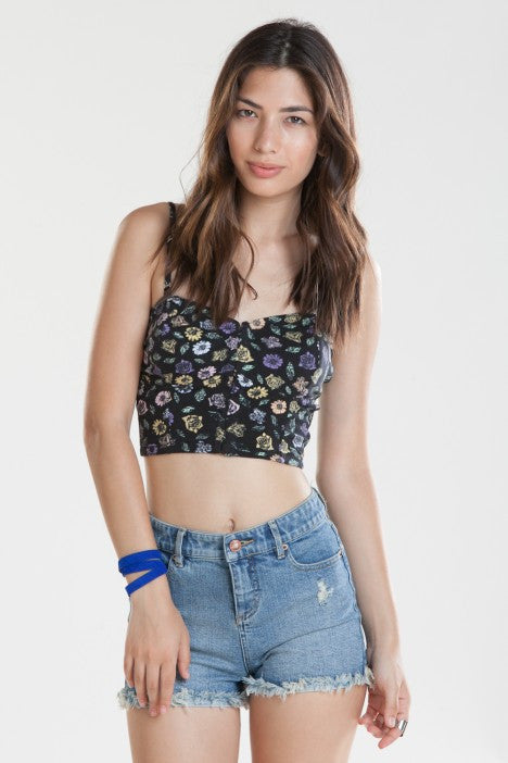 OBEY - Sheila Women's BustierTop, Black - The Giant Peach