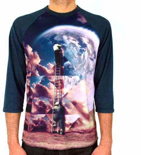 Imaginary Foundation - Builder Men's Baseball Shirt, Navy - The Giant Peach