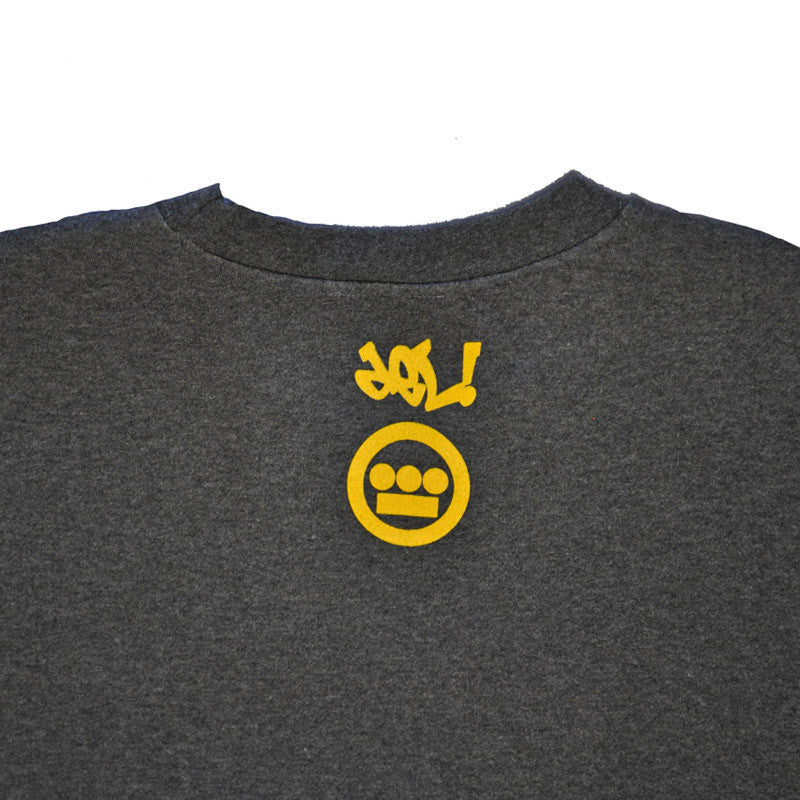 delHIERO - Golden Era Men's Crewneck Sweatshirt, Charcoal - The Giant Peach - 2