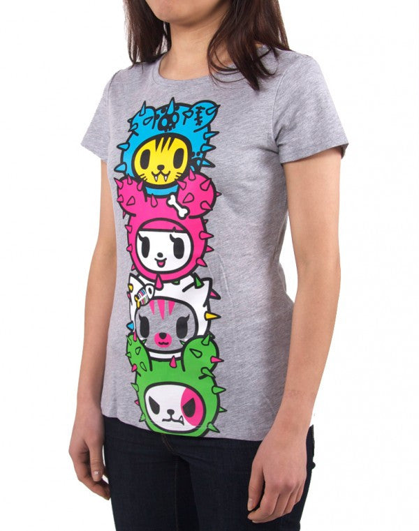 tokidoki - Toki Totem Women's Shirt, Heather Grey - The Giant Peach - 3